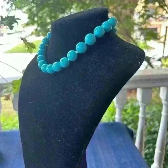 🩵🏖️Turquoise fashion necklace and earrings set 🩵🏖️ - Picture 4 of 8